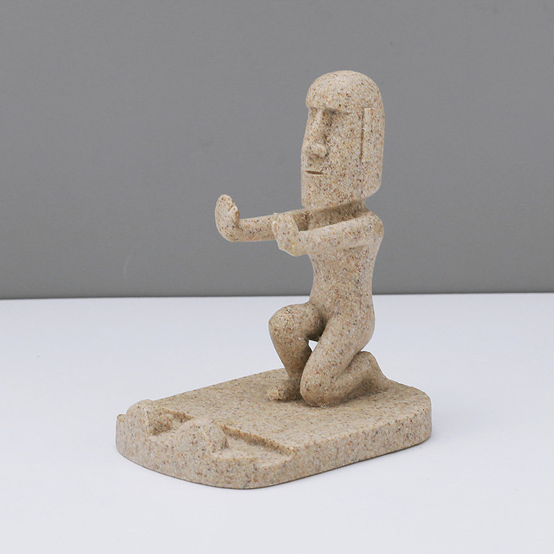 石像桌面手机支架